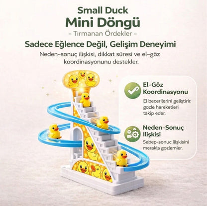 Small Duck Müzikli ve Işıklı Tırmanan Ördekler Merdiven Yarış Seti🦆✨