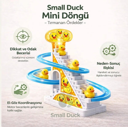 Small Duck Müzikli ve Işıklı Tırmanan Ördekler Merdiven Yarış Seti🦆✨