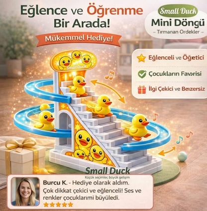 Small Duck Müzikli ve Işıklı Tırmanan Ördekler Merdiven Yarış Seti🦆✨