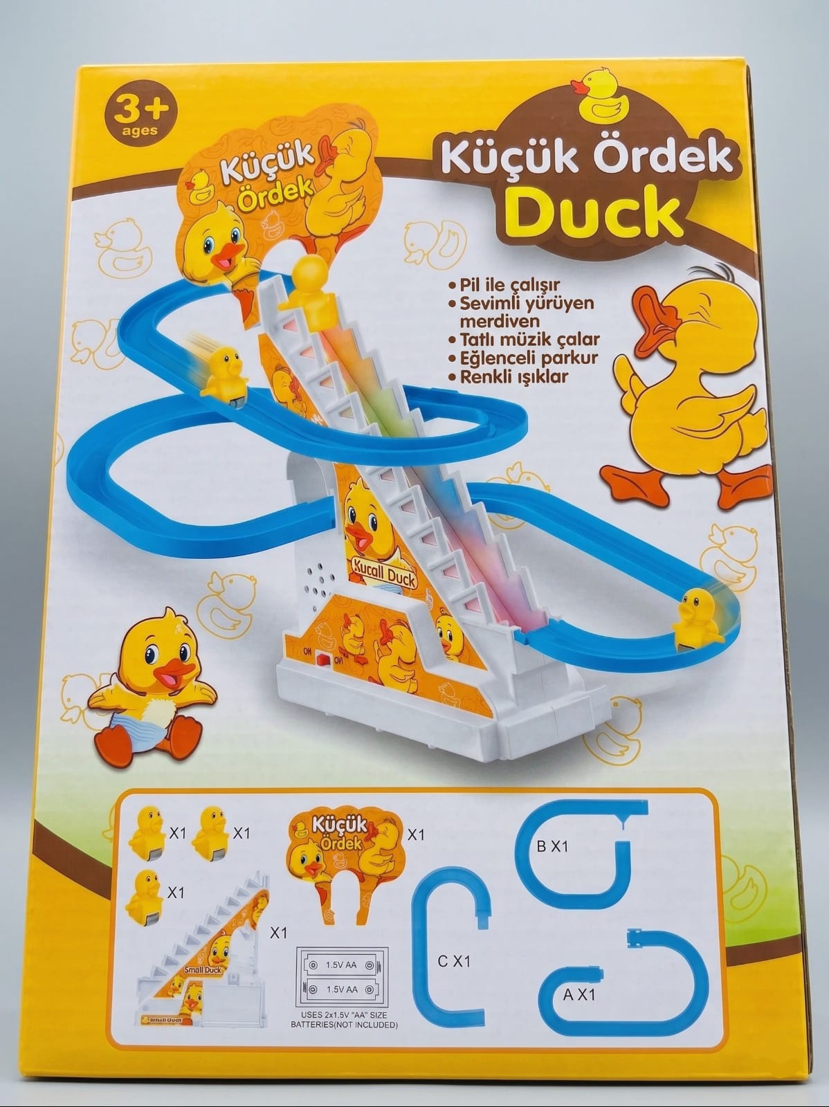 Small Duck Müzikli ve Işıklı Tırmanan Ördekler Merdiven Yarış Seti🦆✨