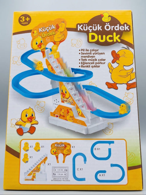 Small Duck Müzikli ve Işıklı Tırmanan Ördekler Merdiven Yarış Seti🦆✨