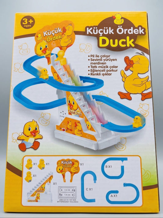 Small Duck Müzikli ve Işıklı Tırmanan Ördekler Merdiven Yarış Seti🦆✨